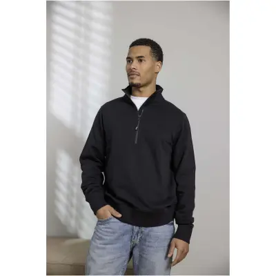 Maglione con cerniera a un quarto TIN AWARE in tessuto riciclato - Immagine 2