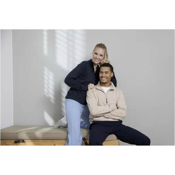 Maglione con cerniera a un quarto TIN AWARE in tessuto riciclato - Immagine 3