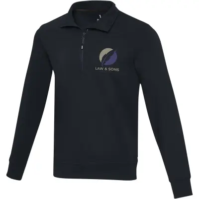 Maglione con cerniera a un quarto TIN AWARE in tessuto riciclato - Immagine 12
