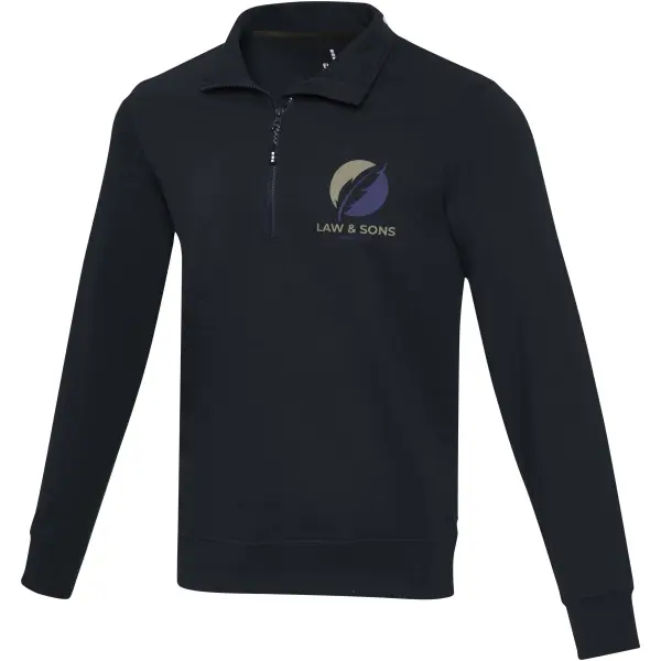 Maglione con cerniera a un quarto TIN AWARE in tessuto riciclato - Immagine 12
