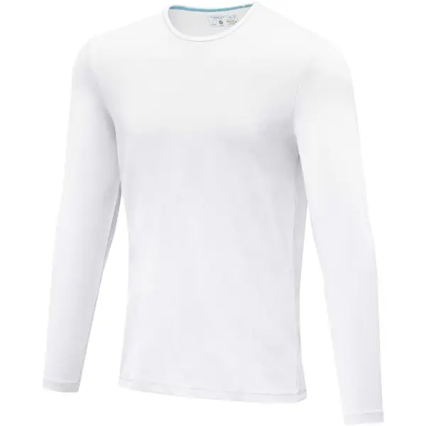 T-shirt Ponoka in tessuto organico manica lunga da uomo, 200 g/m² - Immagine 4