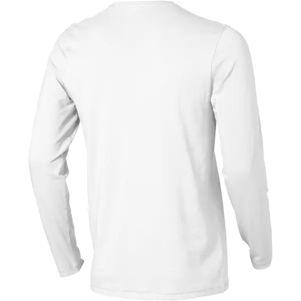 T-shirt Ponoka in tessuto organico manica lunga da uomo, 200 g/m² - Immagine 6