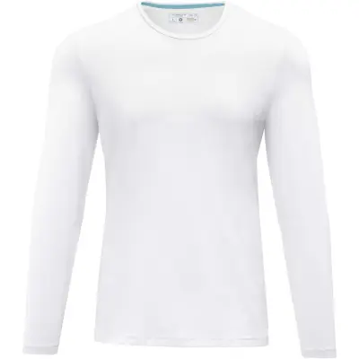 T-shirt Ponoka in tessuto organico manica lunga da uomo, 200 g/m² - Immagine 5