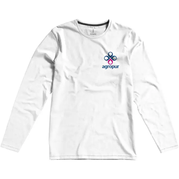 T-shirt Ponoka in tessuto organico manica lunga da uomo, 200 g/m² - Immagine 7