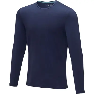 T-shirt Ponoka in tessuto organico manica lunga da uomo, 200 g/m² - Immagine 15