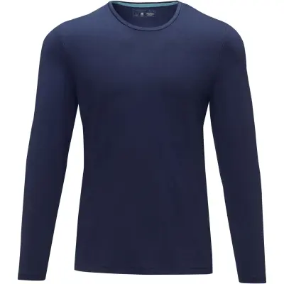 T-shirt Ponoka in tessuto organico manica lunga da uomo, 200 g/m² - Immagine 16