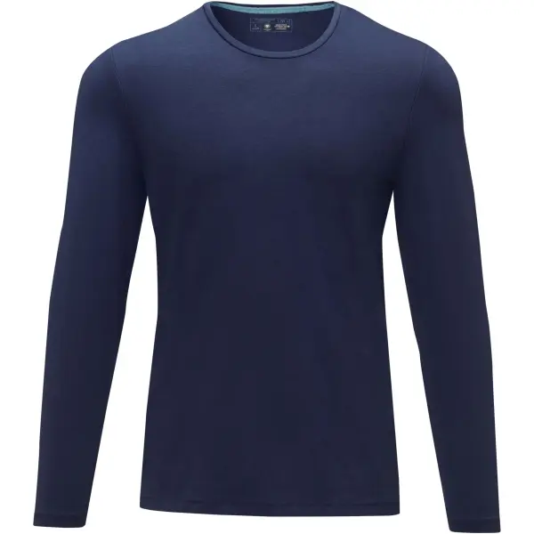 T-shirt Ponoka in tessuto organico manica lunga da uomo, 200 g/m² - Immagine 16