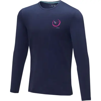 T-shirt Ponoka in tessuto organico manica lunga da uomo, 200 g/m² - Immagine 18