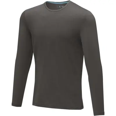 T-shirt Ponoka in tessuto organico manica lunga da uomo, 200 g/m² - Immagine 19