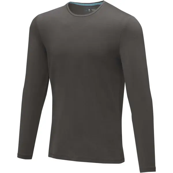 T-shirt Ponoka in tessuto organico manica lunga da uomo, 200 g/m² - Immagine 19