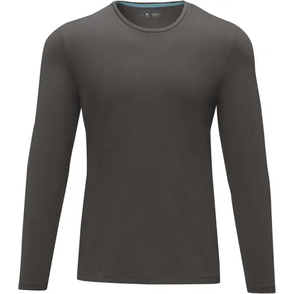 T-shirt Ponoka in tessuto organico manica lunga da uomo, 200 g/m² - Immagine 20