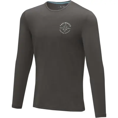 T-shirt Ponoka in tessuto organico manica lunga da uomo, 200 g/m² - Immagine 22