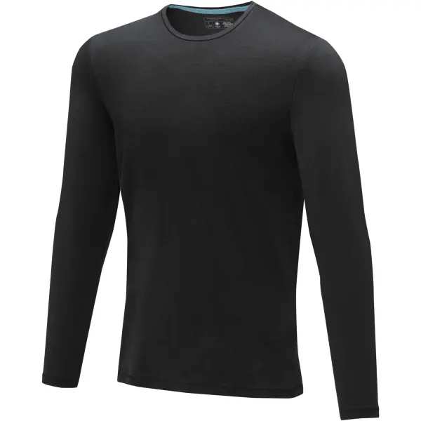 T-shirt Ponoka in tessuto organico manica lunga da uomo, 200 g/m² - Immagine 23
