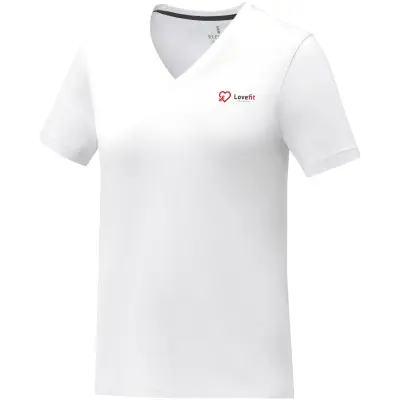 T-shirt SOMOTO donna con collo a V promozionale in cotone 160 g/m² - Immagine 6
