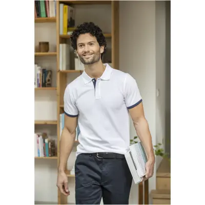 Polo morgan bicolore manica corta 200 g/m² personalizzabile - Immagine 2