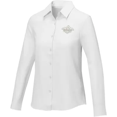 Camicia a maniche lunghe donna POLLUX 130 g/m² con stampa del tuo logo - Immagine 7