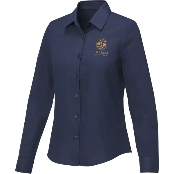 Camicia a maniche lunghe donna POLLUX 130 g/m² con stampa del tuo logo - Immagine 17