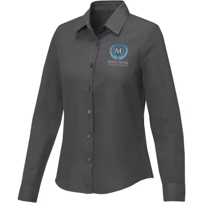 Camicia a maniche lunghe donna POLLUX 130 g/m² con stampa del tuo logo - Immagine 22