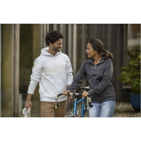 Felpa anorak con cappuccio da uomo Sayan 350 g/m² poliestere Sorona® - Immagine 3