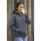 Felpa anorak con cappuccio da donna SAYAN 350 g/m² personalizzata - Anteprima 2