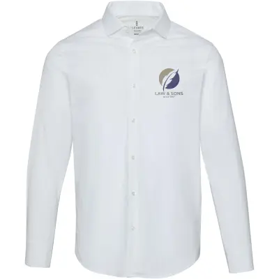Camicia da uomo popeline 133 g/m² CARNELIAN personalizzata - Immagine 5