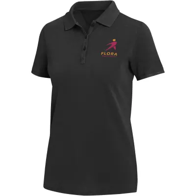 Polo da donna CALGARY in tessuto lavato 200 g/m² personalizzata - Immagine 5