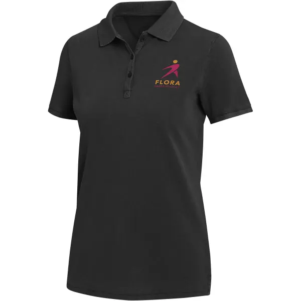Polo da donna CALGARY in tessuto lavato 200 g/m² personalizzata - Immagine 5