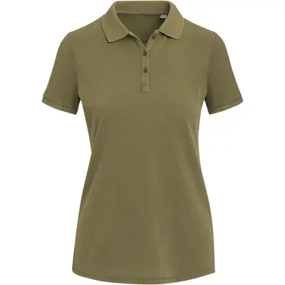 Polo da donna CALGARY in tessuto lavato 200 g/m² personalizzata - Immagine 8