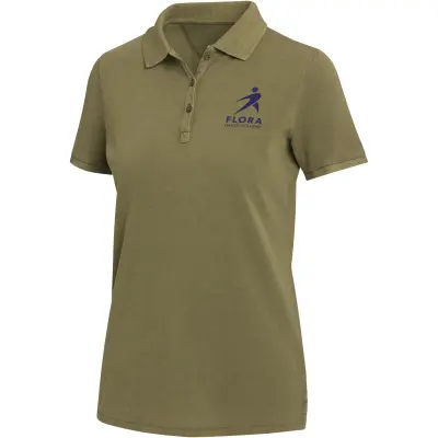 Polo da donna CALGARY in tessuto lavato 200 g/m² personalizzata - Immagine 10