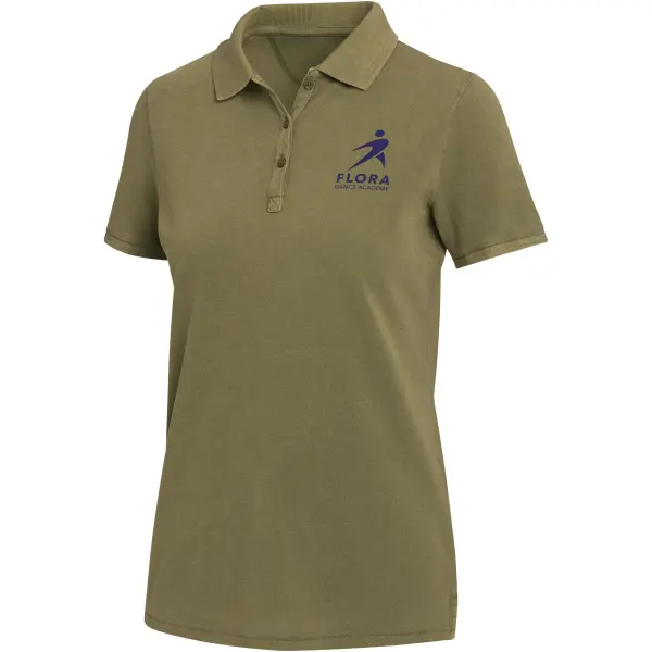 Polo da donna CALGARY in tessuto lavato 200 g/m² personalizzata - Immagine 10