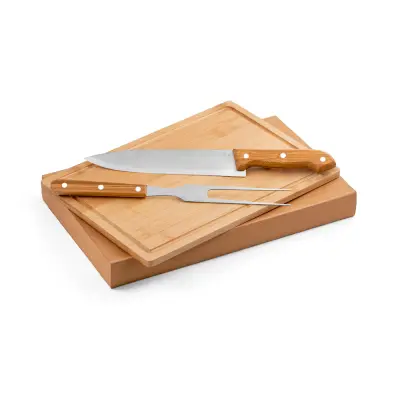Set di utensili per barbecue POKE con tagliere in bambù - Immagine 5