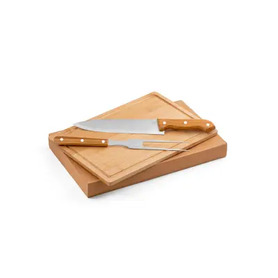 Set di utensili per barbecue POKE con tagliere in bambù - Immagine 1