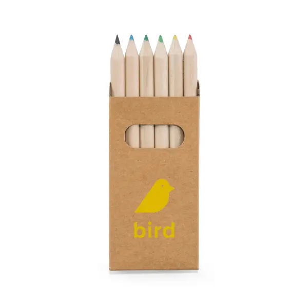BIRD Scatola con 6 matite colorate - Immagine 4