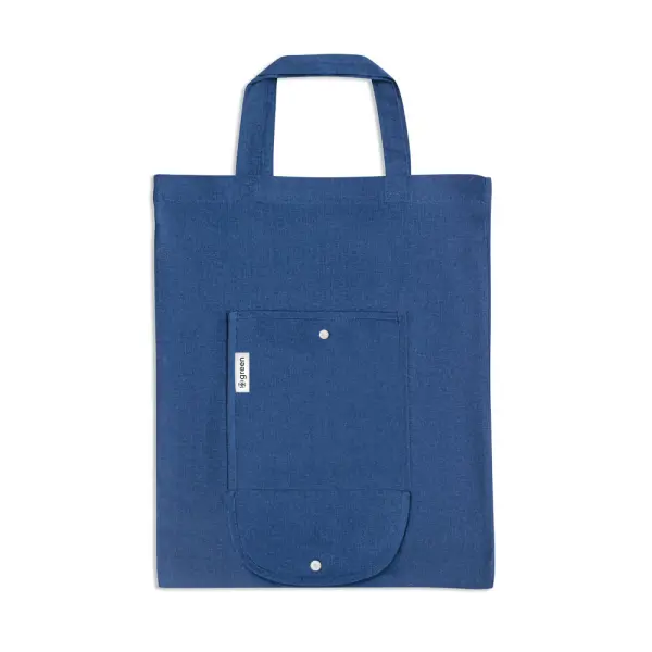 Borsa pieghevole in cotone riciclato - SIENA - Immagine 7