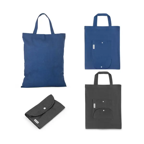 Borsa pieghevole in cotone riciclato - SIENA - Immagine 1