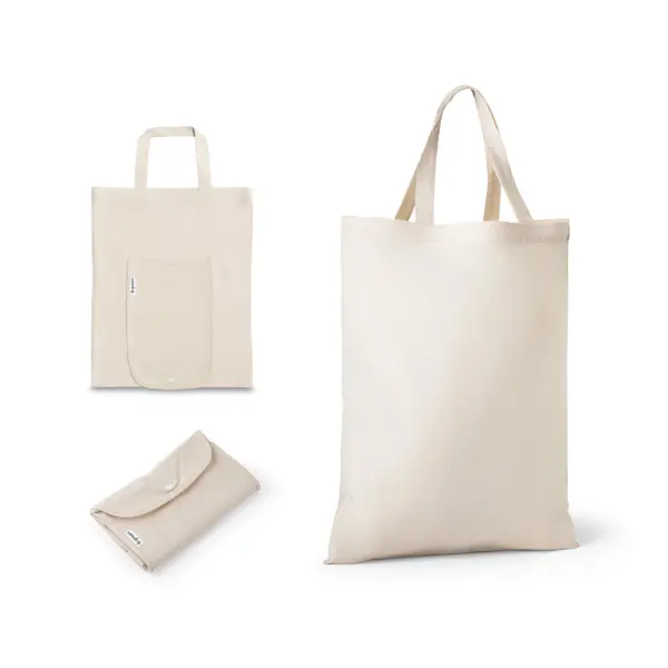 Borsa pieghevole in cotone riciclato BEIRUT - Immagine 1