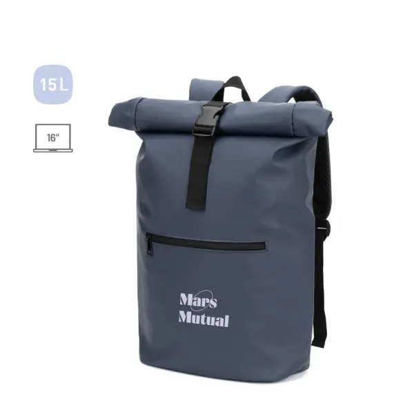 Zaino Roll Top con tasca per laptop - PORTLAND - Immagine 2