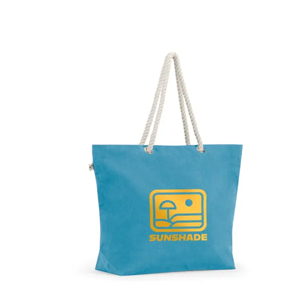 Borsa da spiaggia in cotone riciclato - ATHENS - Immagine 3