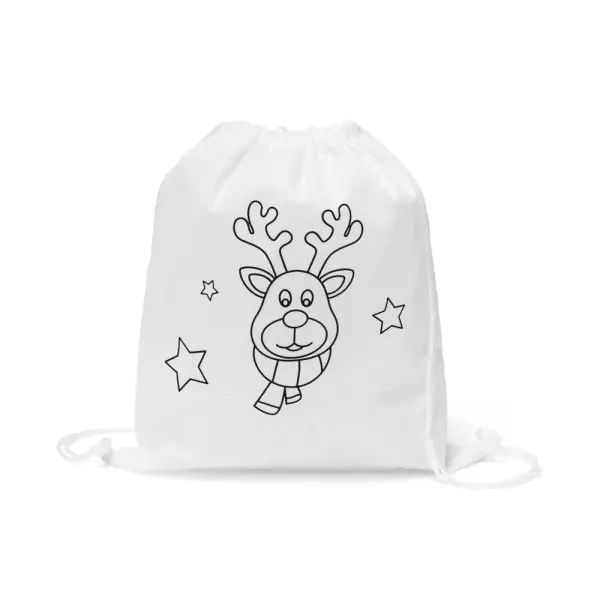 Zaino a sacca GLENCOE da colorare con 4 pennarelli inclusi - Immagine 5