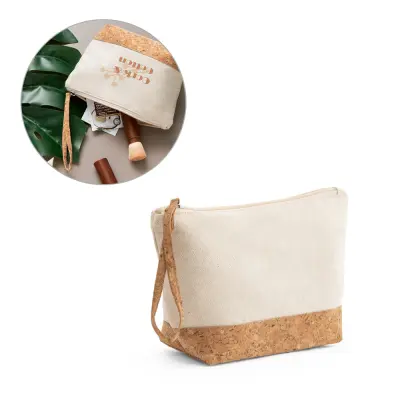 Pochette in cotone e sughero - BLANCHETT - Immagine 1
