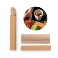 Set di 10 cannucce in carta kraft - LAMONE