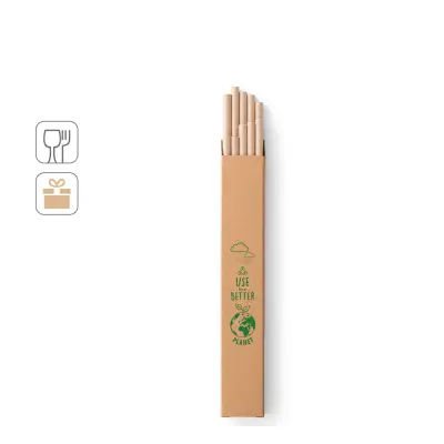 Set di 10 cannucce in carta kraft - LAMONE - Immagine 3