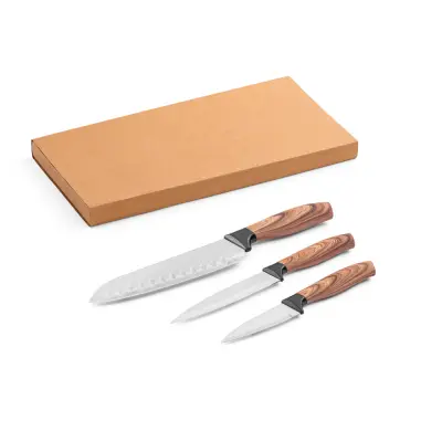 Set di 3 coltelli da cucina in acciaio - BAHARAT - Immagine 4