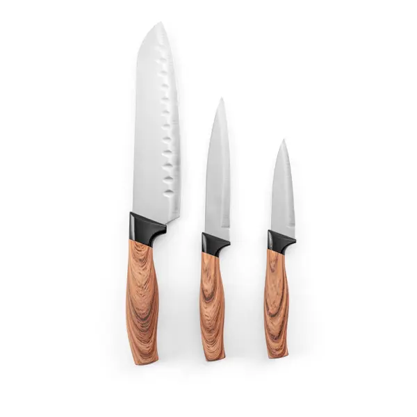 Set di 3 coltelli da cucina in acciaio - BAHARAT - Immagine 5