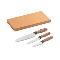 Set di 3 coltelli da cucina in acciaio - BAHARAT