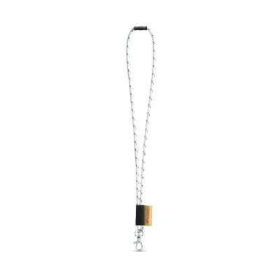 Lanyard economico MANSFIELD con stampa, in poliestere Ø7 mm - Immagine 2