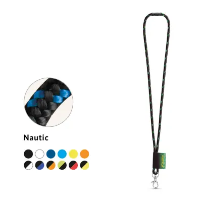 Lanyard economico MANSFIELD con stampa, in poliestere Ø7 mm