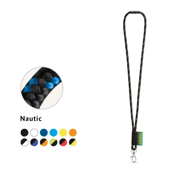 Lanyard economico MANSFIELD con stampa, in poliestere Ø7 mm - Immagine 1