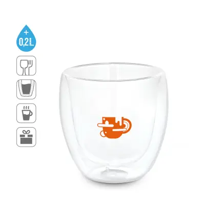 Bicchiere in vetro borosilicato 220 ml - AMERICANO - Immagine 2