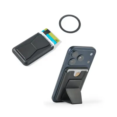 Porta tessere magnetico in similpelle - CONNOR - Immagine 1